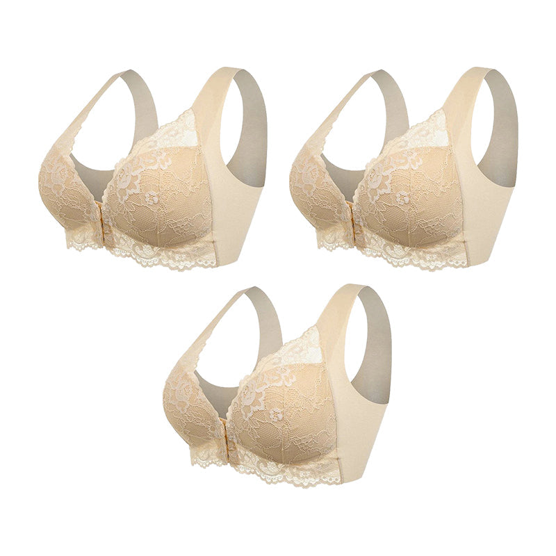 (PACKAGE 3) Wireless Push-Up Bra with Front Closure