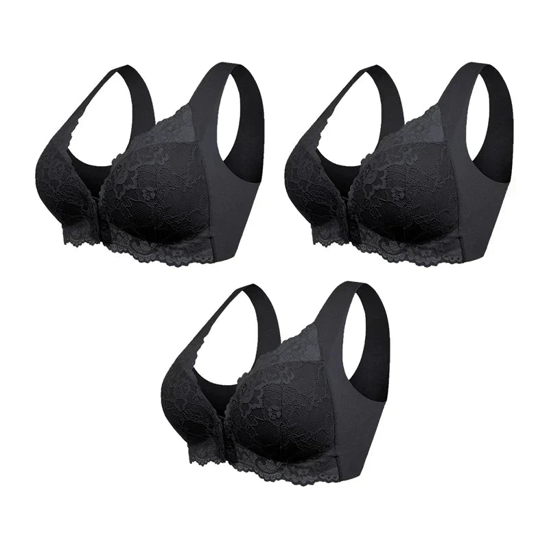 (PACKAGE 3) Wireless Push-Up Bra with Front Closure