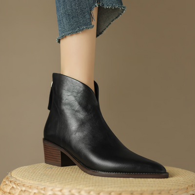 Margaret – Luxe ankle boots with a graceful low heel