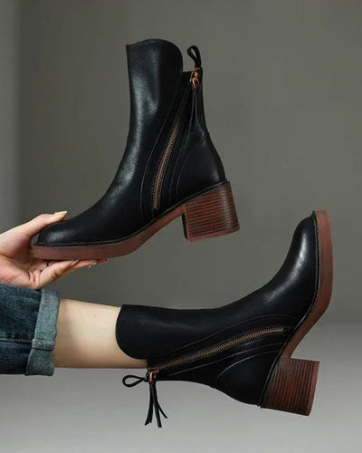 Garciel | Leather Ankle Boots