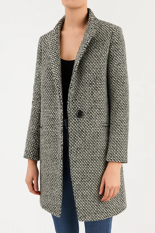 Olive | Long wool coat