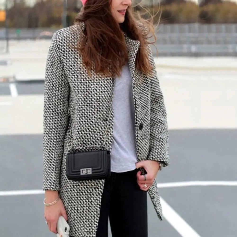 Olive | Long wool coat