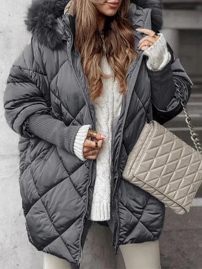 Noemi – Luxury Quilted Winter Jacket with Soft Hood
