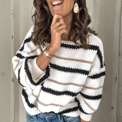 Jane™ - Casual Long Sleeve Crewneck Sweater