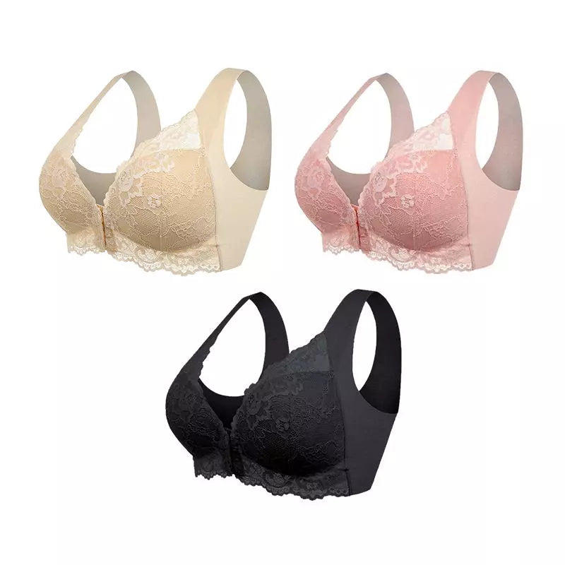 (PACKAGE 3) Wireless Push-Up Bra with Front Closure