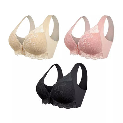 (PACKAGE 3) Wireless Push-Up Bra with Front Closure