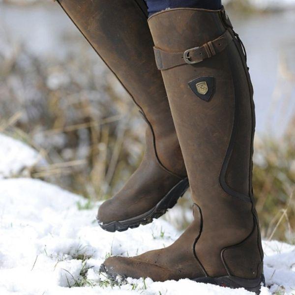 Linda – Waterproof leather riding boots