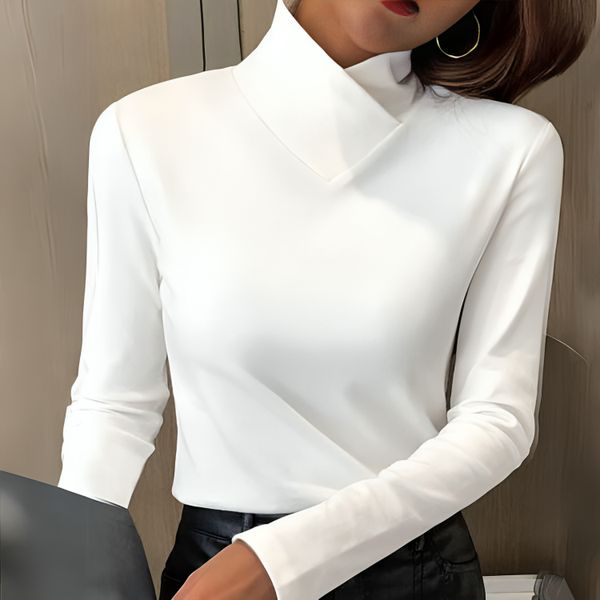 Isabelle | Sculpted Soft-Touch Turtleneck