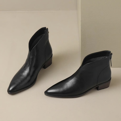 Margaret – Luxe ankle boots with a graceful low heel