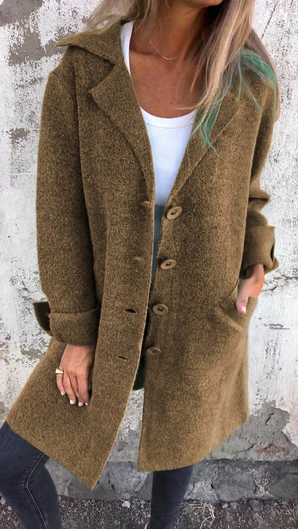Evelyn – Elegant long coat for everyday style