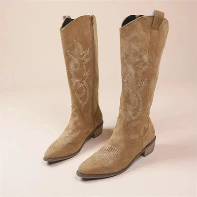 Evie | Embroidered Western Style Boots