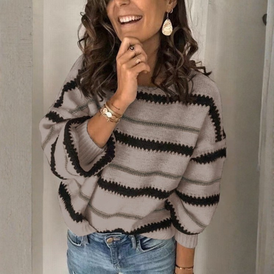 Jane™ - Casual Long Sleeve Crewneck Sweater