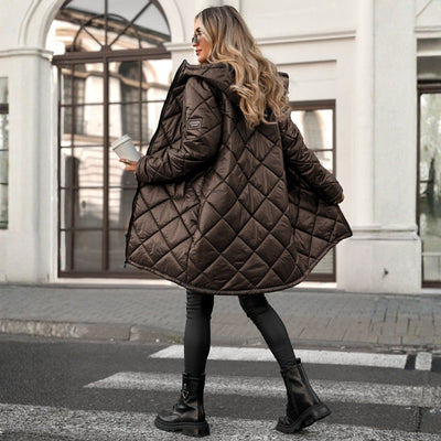 Anna – Quilted winter coat with a hood
