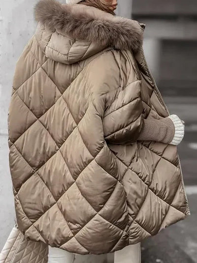 Noemi – Luxury Quilted Winter Jacket with Soft Hood