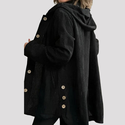 Velvet Coat with Hood | Warm, Soft, and Perfect for Autumn