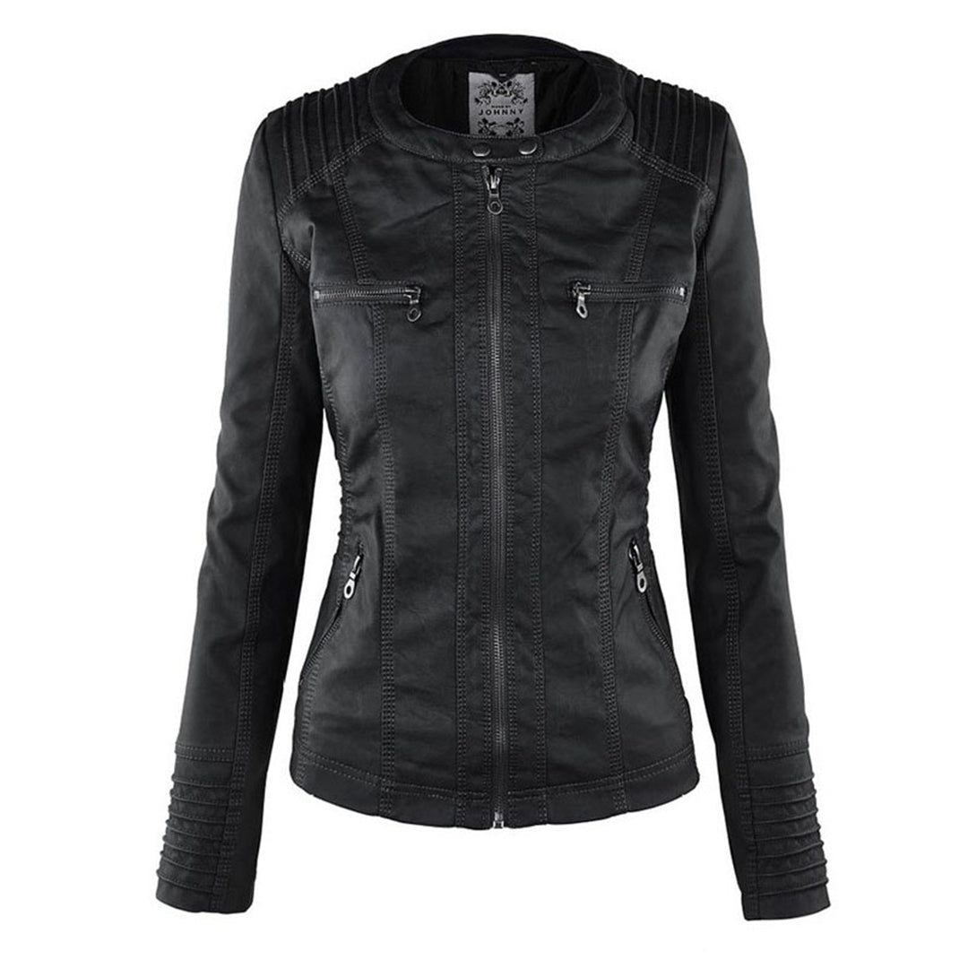 Astrid – Timeless faux leather jacket