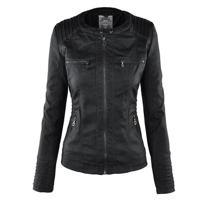 Astrid – Timeless faux leather jacket