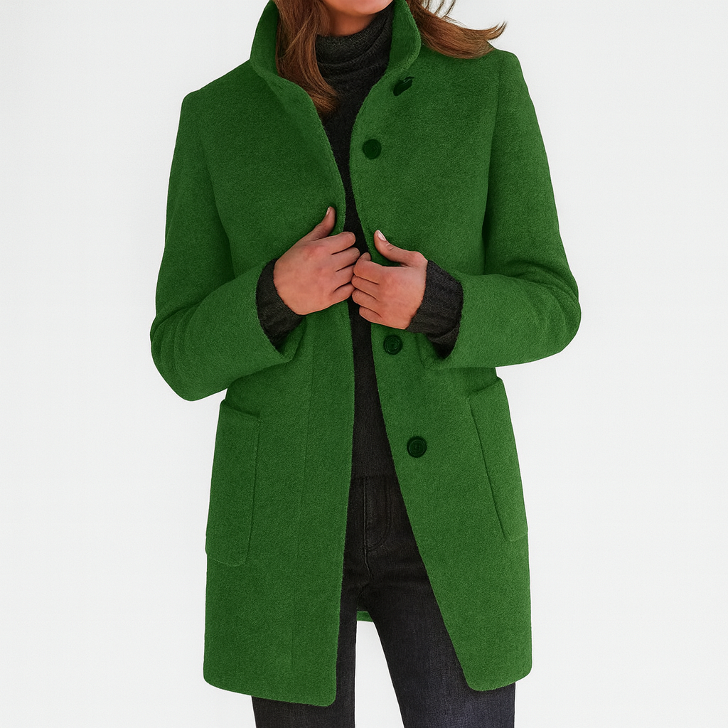 Grace – Elegant Wool-Blend Coat for Chilly Days