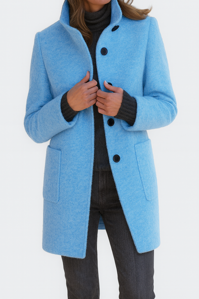 Grace – Elegant Wool-Blend Coat for Chilly Days
