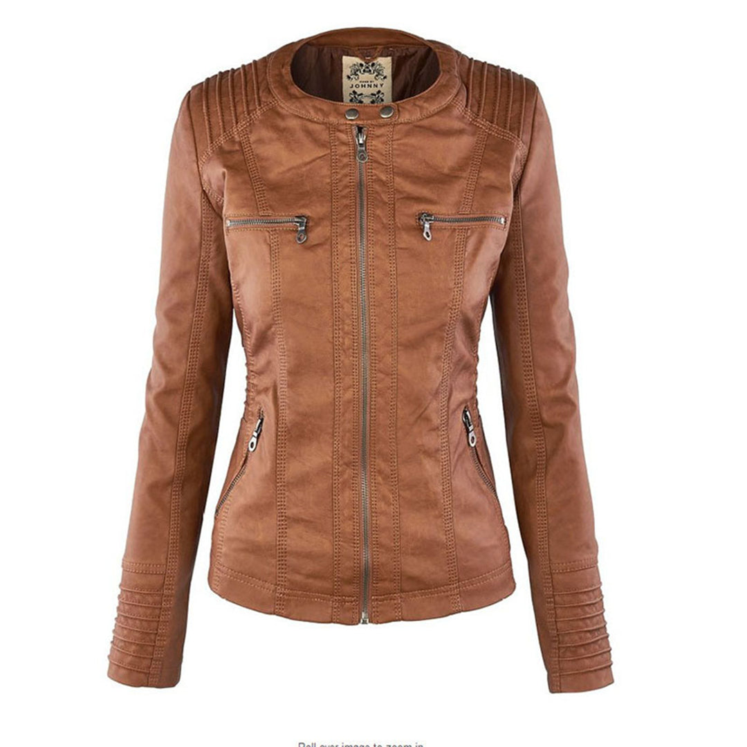 Astrid – Timeless faux leather jacket