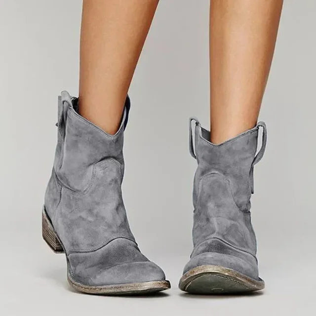 Marianne – Vintage Cowboy Ankle Boots