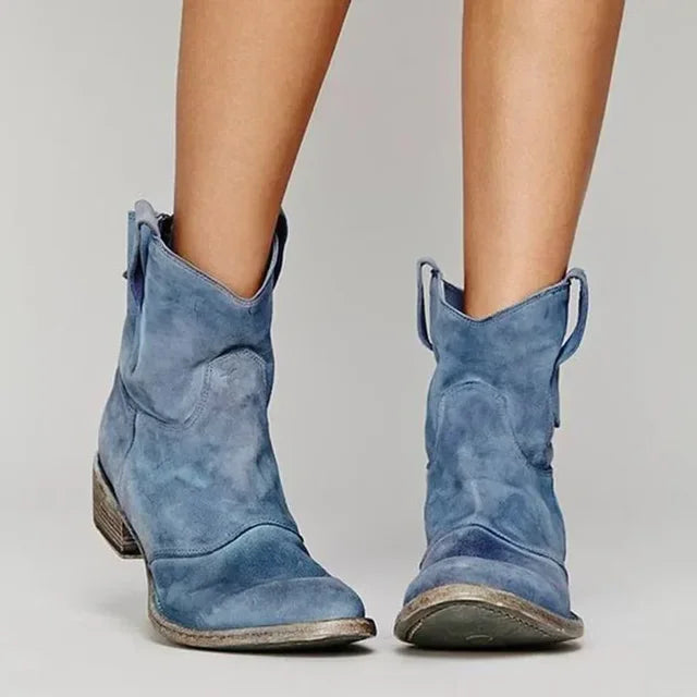 Marianne – Vintage Cowboy Ankle Boots