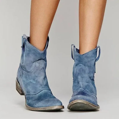 Marianne – Vintage Cowboy Ankle Boots