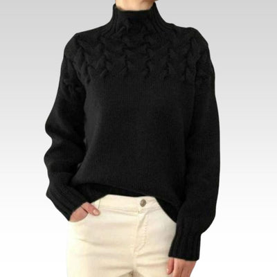 Paulina – Elegant Sweater with High Collar