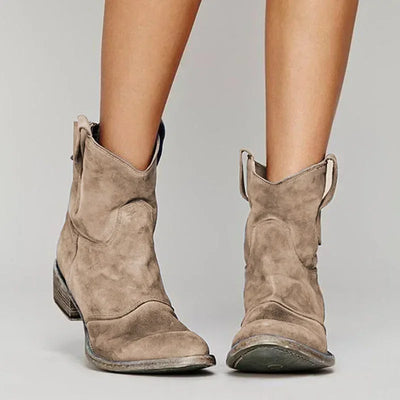 Marianne – Vintage Cowboy Ankle Boots
