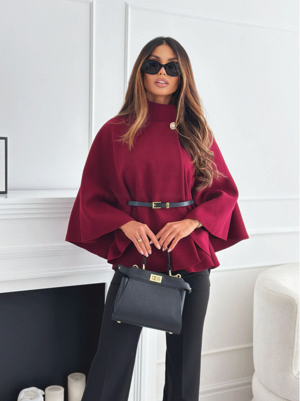 Lea – Jacket with Butterfly Sleeves and Elegant Belt