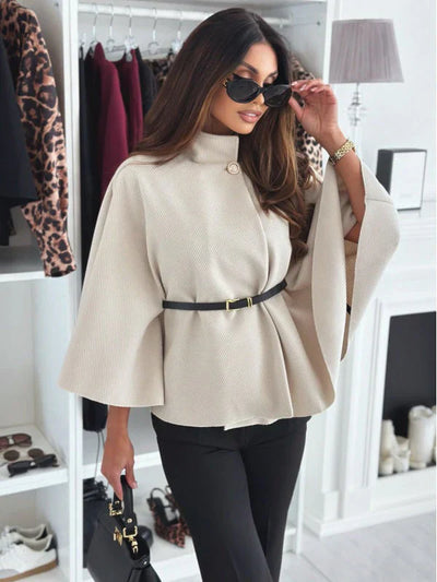 Lea – Jacket with Butterfly Sleeves and Elegant Belt