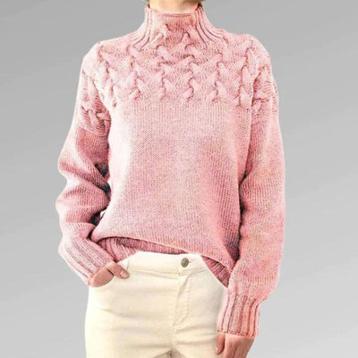 Paulina – Elegant Sweater with High Collar