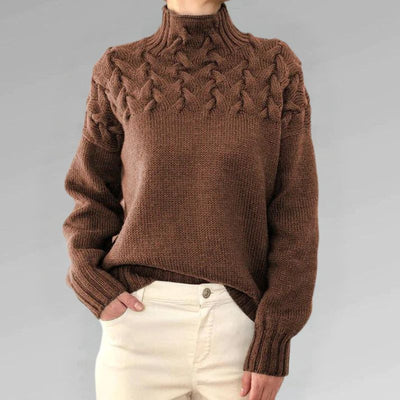 Paulina – Elegant Sweater with High Collar